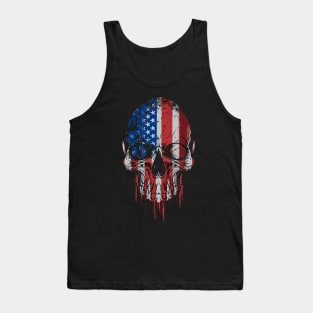 Skull American Flag Tank Top